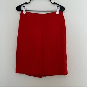 Anne Klein Red Pencil Skirt Size 2